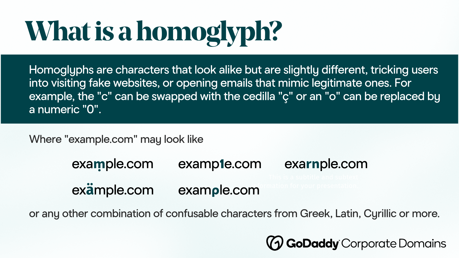 What is a homoglyph